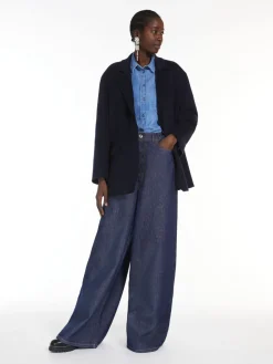 Single-breasted wool jacket