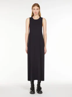 Sleeveless stretch viscose dress
