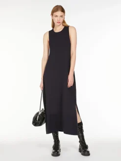 Sleeveless stretch viscose dress