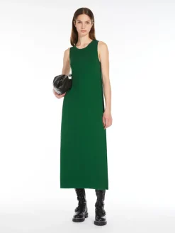 Sleeveless stretch viscose dress