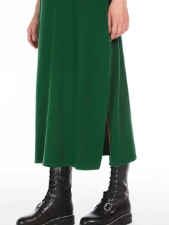 Sleeveless stretch viscose dress