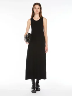 Sleeveless stretch viscose dress