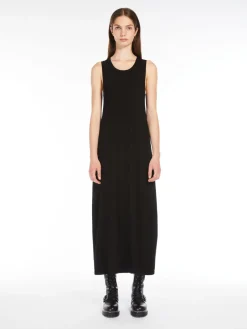 Sleeveless stretch viscose dress