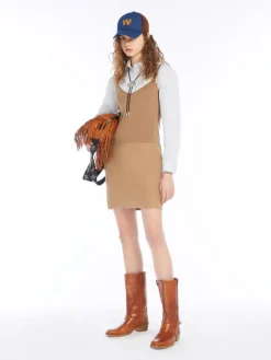 Sleeveless wool dress