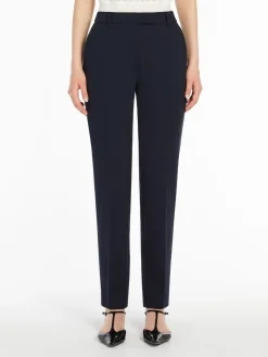 Slim jersey trousers