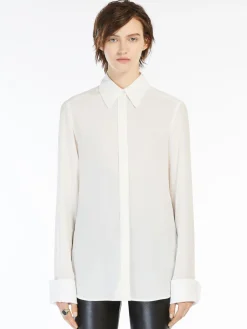 Slim-fit silk shirt