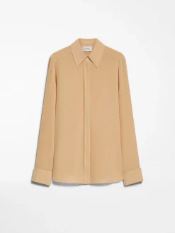Slim-fit silk shirt