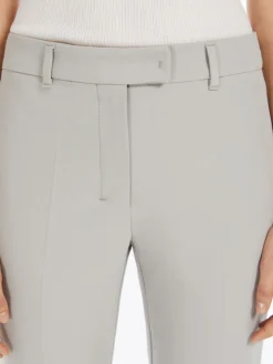 Slim-fit stretch cotton and viscose trousers