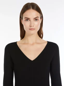 Slim-fit stretch viscose dress