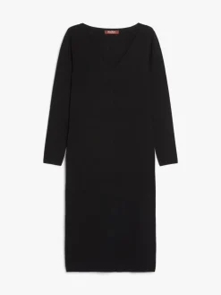 Slim-fit stretch viscose dress