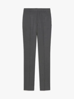 Slim-fit stretch wool trousers