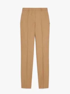 Slim-fit stretch wool trousers