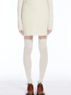 Soft knit mini skirt