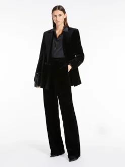 Soft velvet trousers