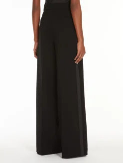 Straight cady trousers