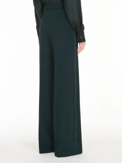Straight cady trousers