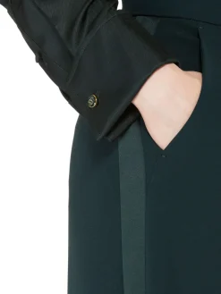 Straight cady trousers