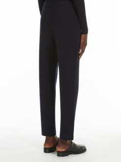 Straight viscose trousers