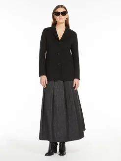 Straight wool jacket