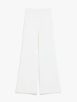 Straight wool trousers