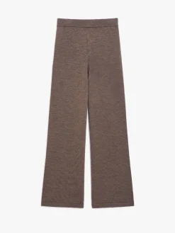 Straight wool trousers