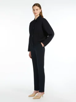Straight-fit technical cady trousers