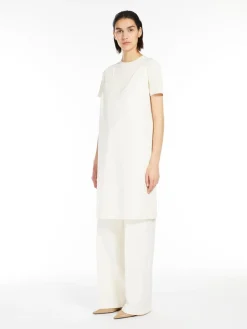 Straight-fit technical jersey trousers
