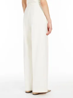 Straight-fit technical jersey trousers