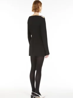 Stretch cady short dress