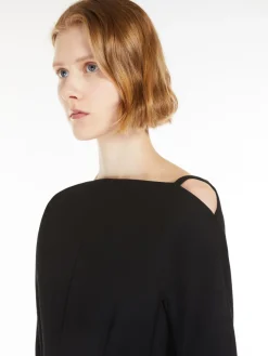Stretch cady short dress