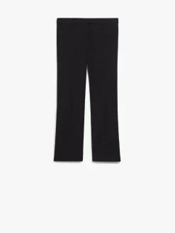 Stretch cotton blend trousers