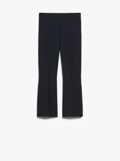 Stretch cotton blend trousers