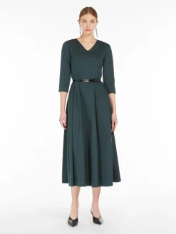 Stretch cotton dress