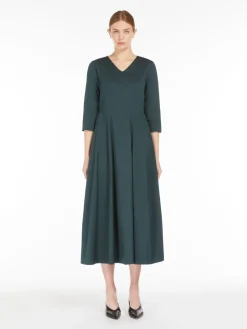 Stretch cotton dress