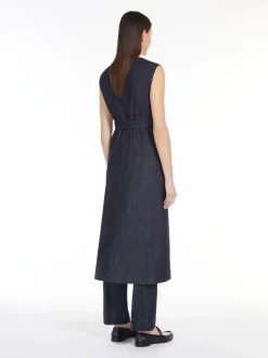 Stretch denim pencil dress