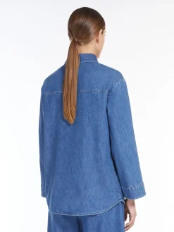 Stretch denim shirt