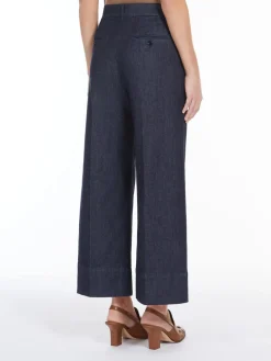 Stretch denim trousers
