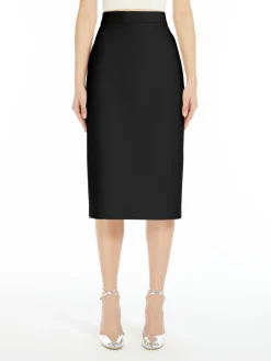 Stretch fabric sheath dress