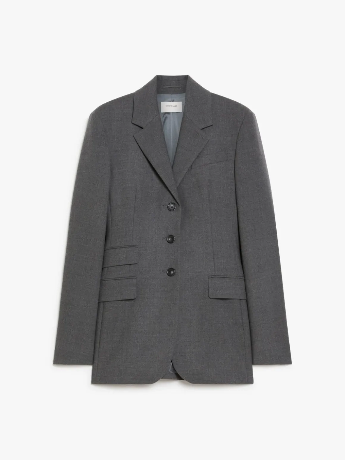 Stretch flannel tailored blazer