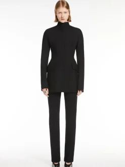 Stretch gabardine trousers - KLEPSYDRA CAPSULE