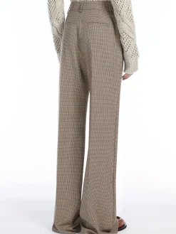 Stretch gabardine trousers