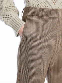 Stretch gabardine trousers