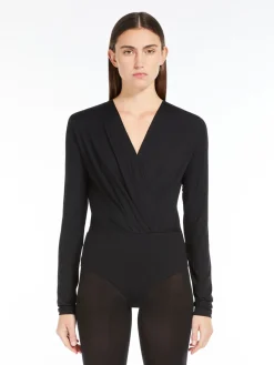 Stretch jersey bodysuit