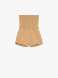 Stretch knit fabric shorts