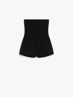 Stretch knit fabric shorts