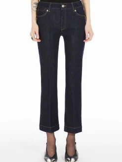 Stretch mini flare jeans