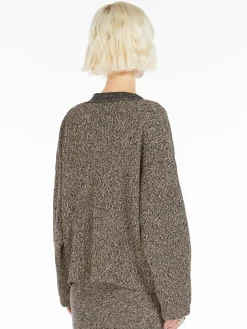 Stretch viscose maxi cardigan