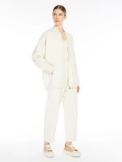 Stretch viscose trousers