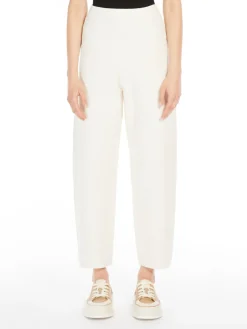 Stretch viscose trousers