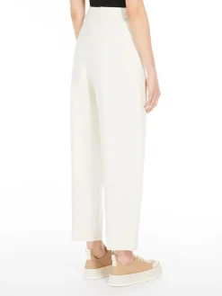 Stretch viscose trousers